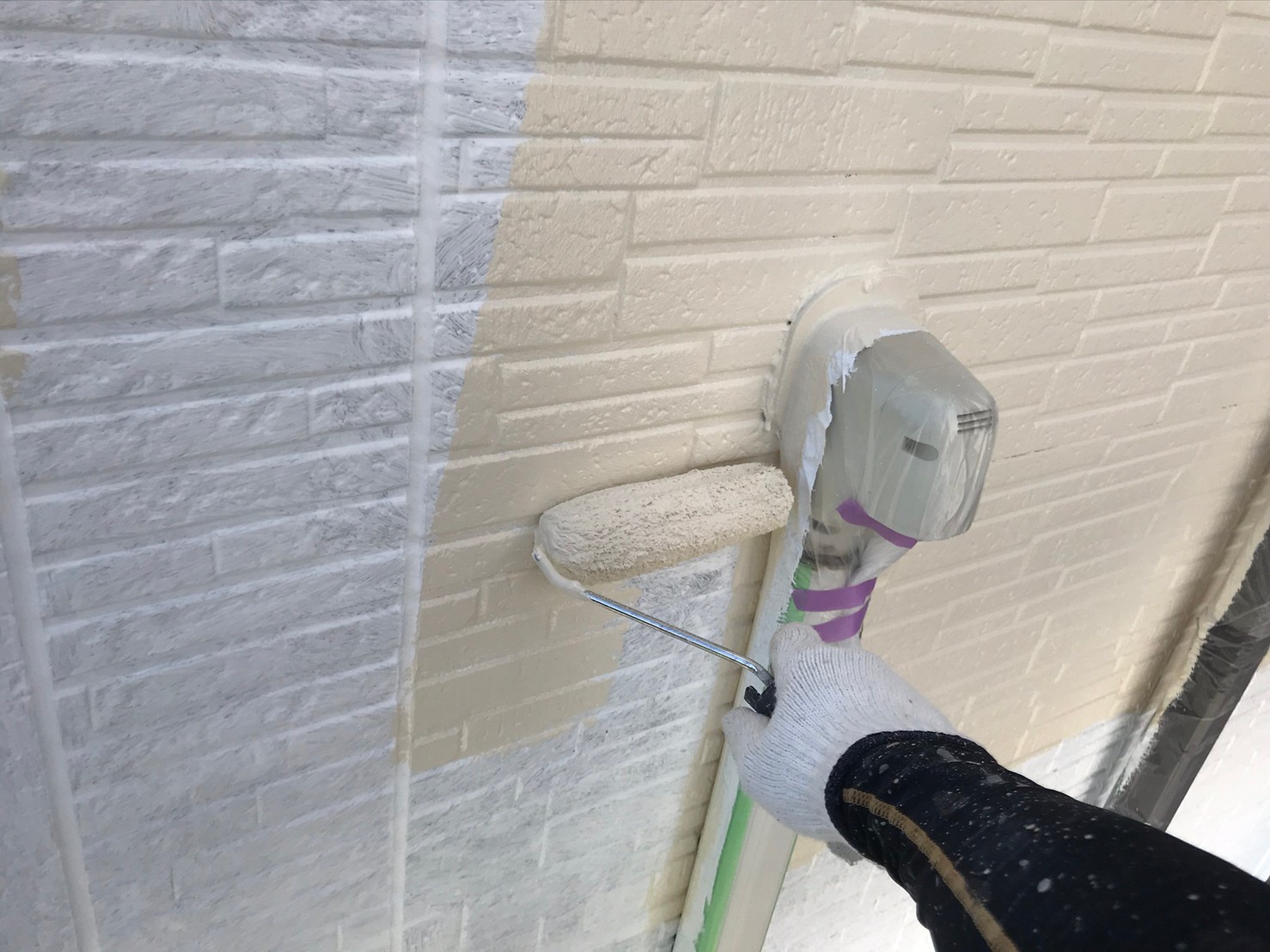 岡山市　N様邸屋根・外壁塗装状況４