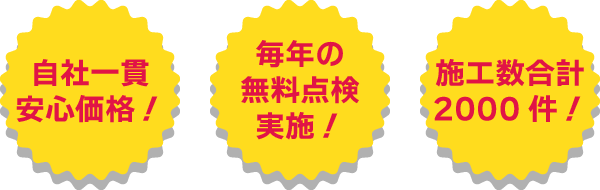 施工数合計 2000件!