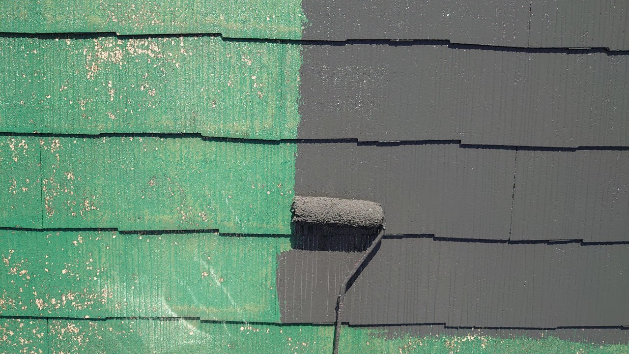 岡山市北区広瀬町　Ｍ様邸　屋根・外壁塗装状況４